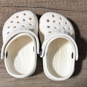 Kids White Crocs